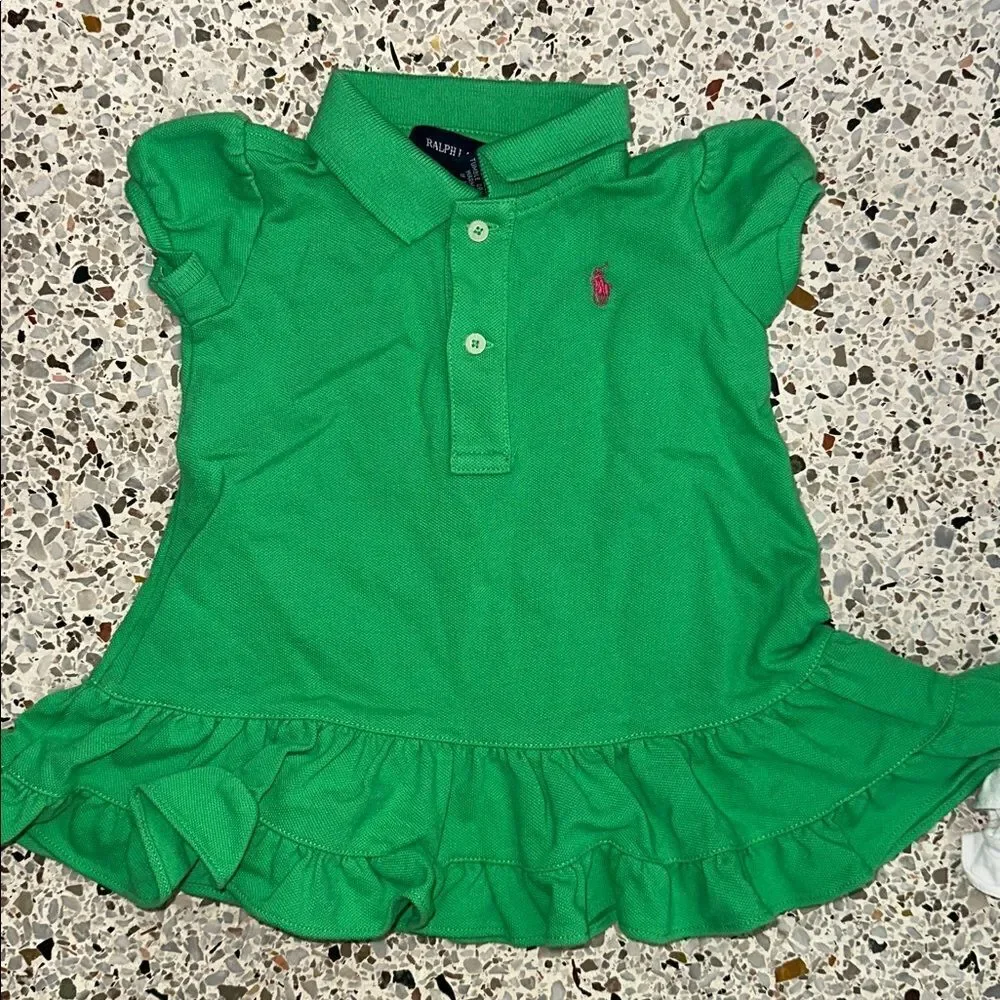 2 Ralph Lauren baby dresses cotton 9 month EUC